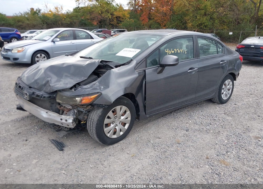 2012 HONDA CIVIC SDN LX VIN: 19XFB2F56CE084212