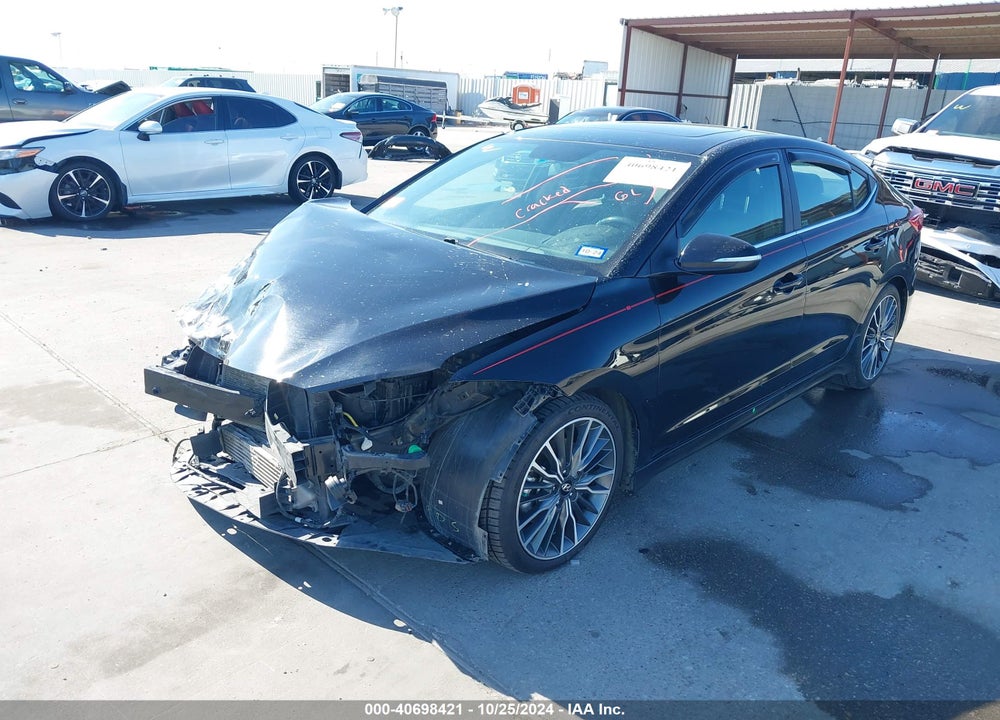 2018 HYUNDAI ELANTRA SPORT VIN: KMHD04LB2JU614186