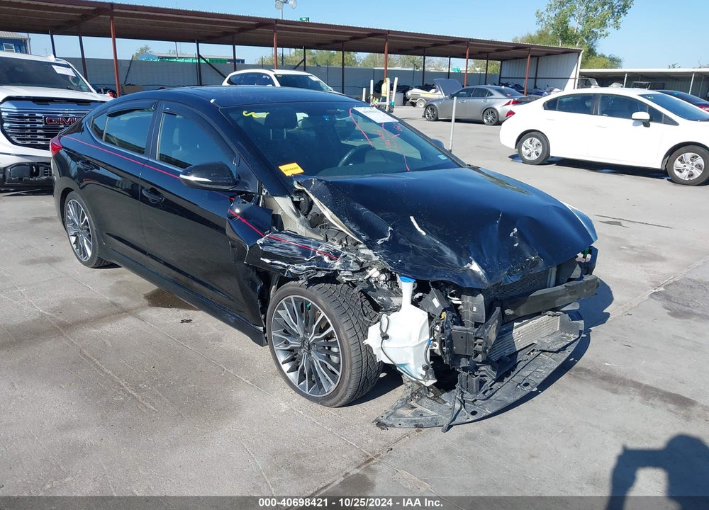 2018 HYUNDAI ELANTRA SPORT VIN: KMHD04LB2JU614186