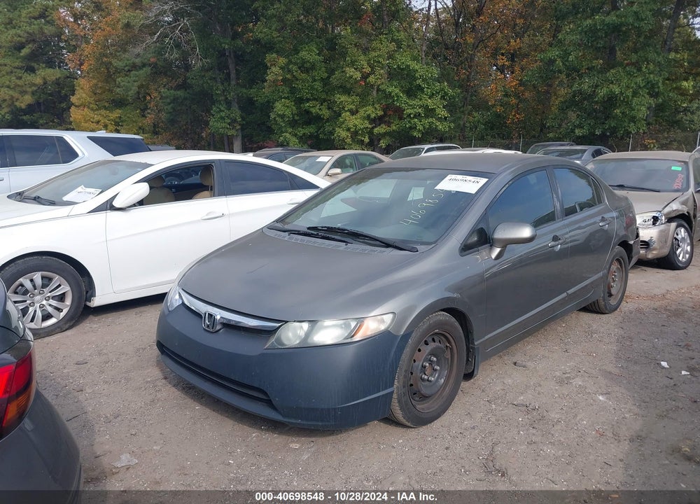 2008 HONDA CIVIC LX VIN: 2HGFA16578H340531