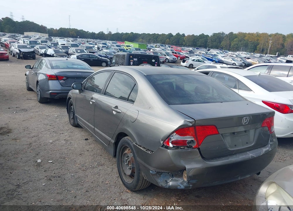 2008 HONDA CIVIC LX VIN: 2HGFA16578H340531