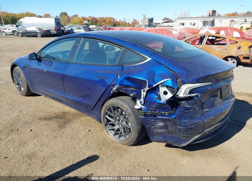 2024 TESLA MODEL 3 LONG RANGE DUAL MOTOR ALL-WHEEL DRIVE VIN: 5YJ3E1EB1RF813148