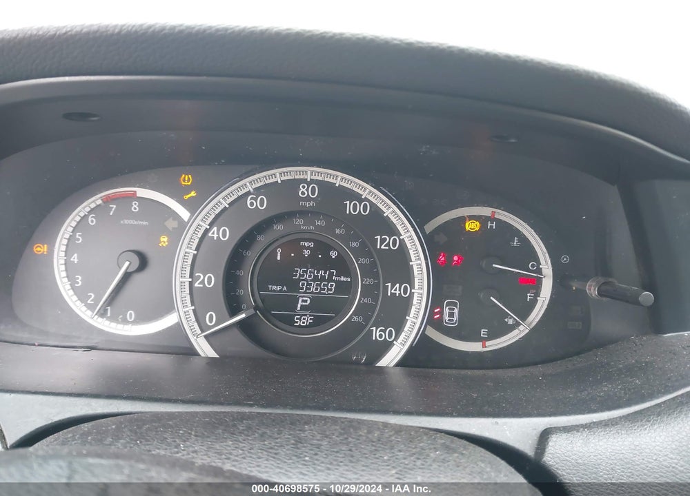 2013 HONDA ACCORD LX VIN: 1HGCR2F3XDA038319