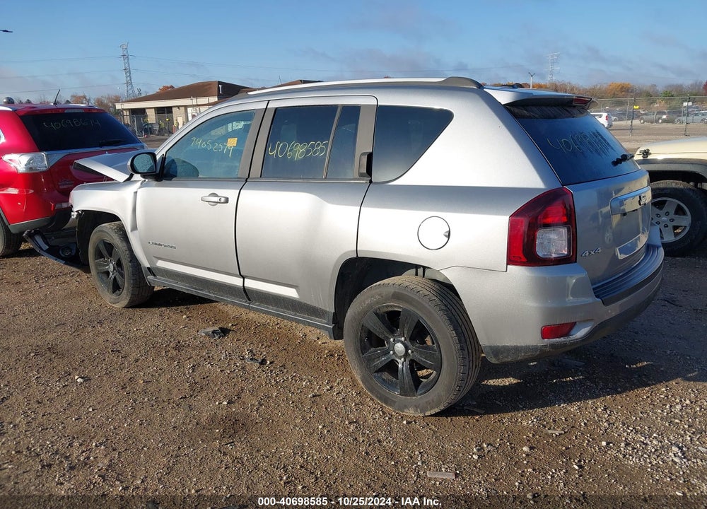 2017 JEEP COMPASS LATITUDE 4X4 VIN: 1C4NJDEB7HD154486