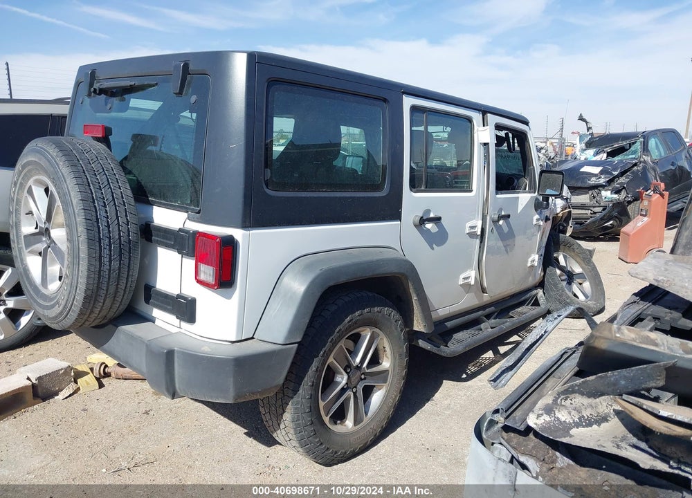 2016 JEEP WRANGLER UNLIMITED SPORT RHD VIN: 1C4BJWKG6GL315798