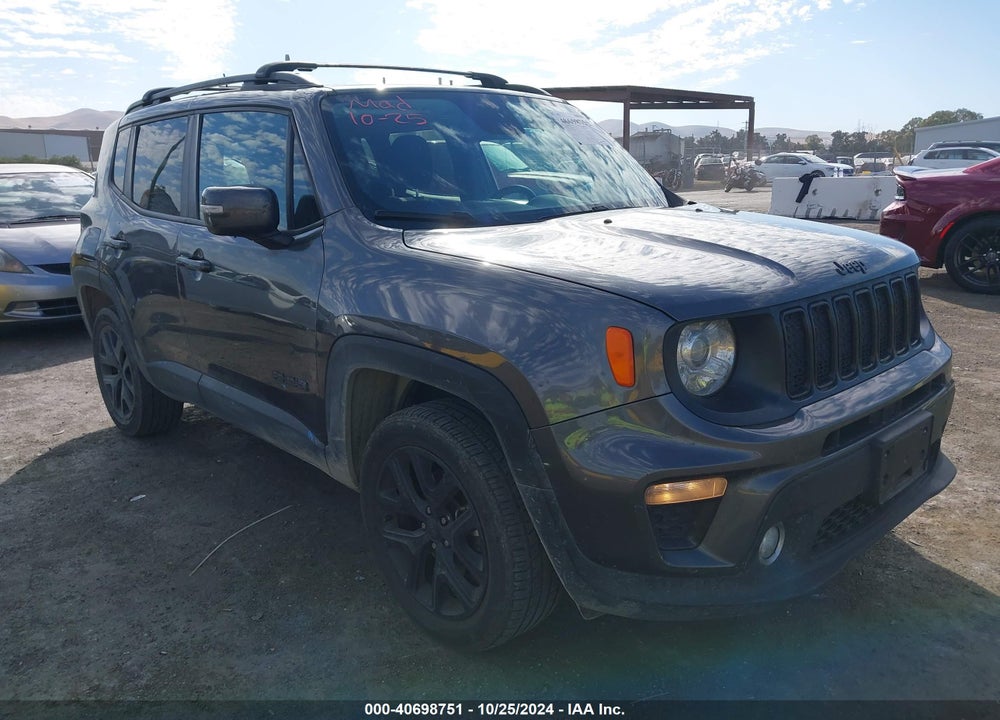 2019 JEEP RENEGADE ALTITUDE 4X4 VIN: ZACNJBBB1KPJ99793