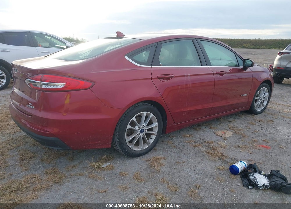 2019 FORD FUSION HYBRID SE VIN: 3FA6P0LU6KR262179
