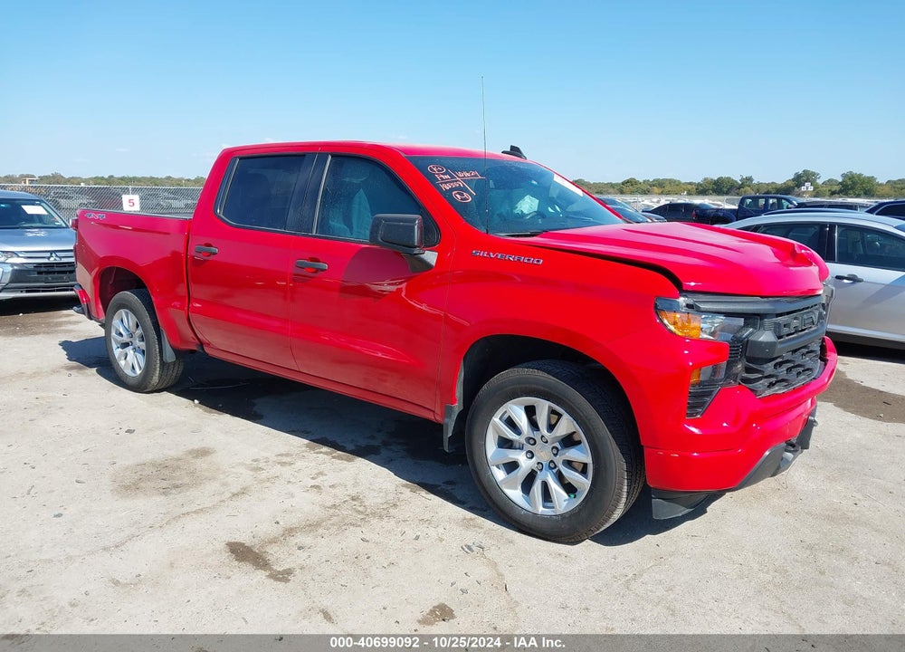 2023 CHEVROLET SILVERADO 1500 4WD SHORT BED CUSTOM VIN: 3GCPDBEK0PG194513