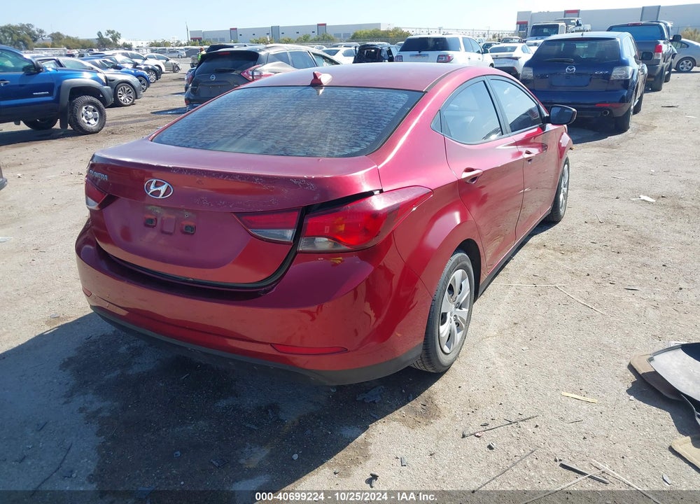2016 HYUNDAI ELANTRA SE VIN: 5NPDH4AE4GH742135