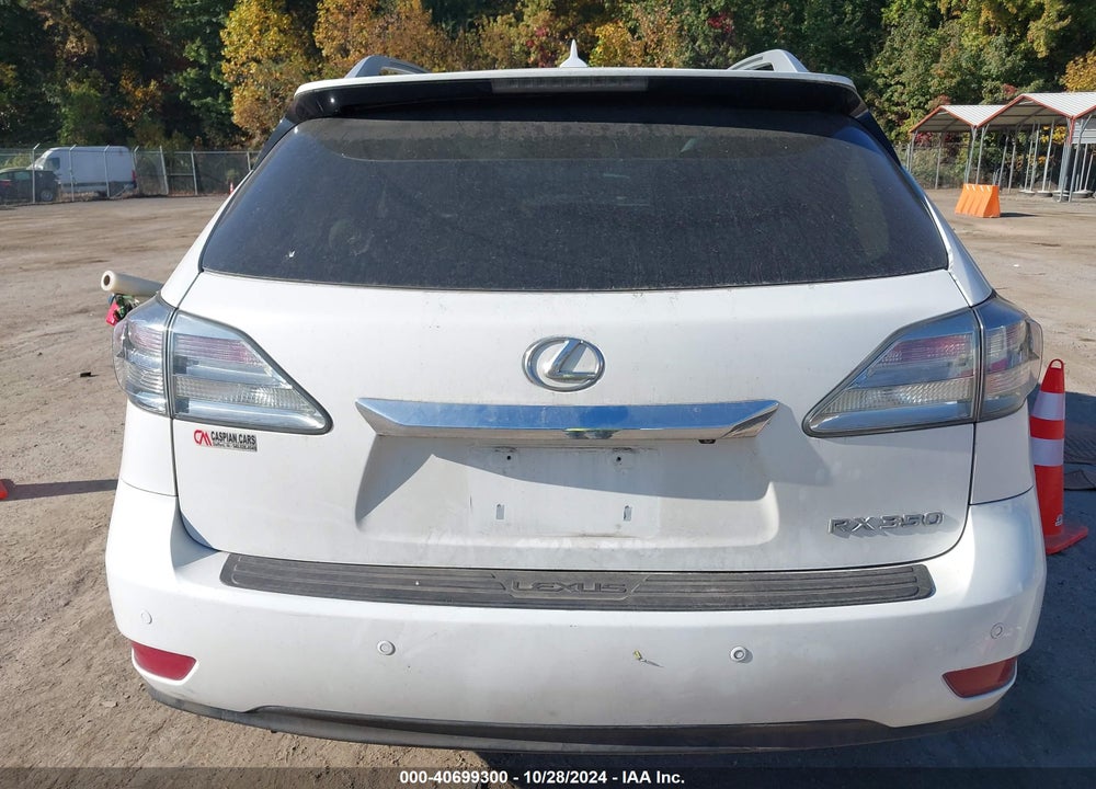 2012 LEXUS RX 350 VIN: 2T2ZK1BA6CC078964