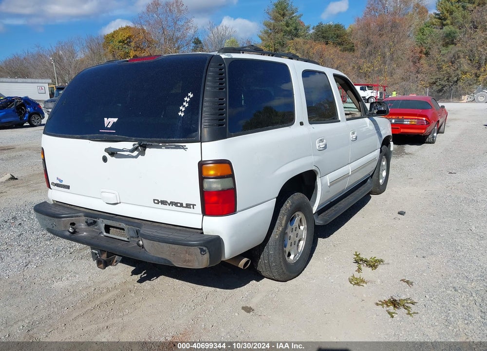 2004 CHEVROLET TAHOE LT VIN: 1GNEK13Z64J105309