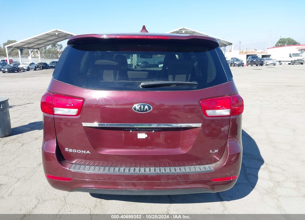 2017 KIA SEDONA LX VIN: KNDMB5C11H6232189