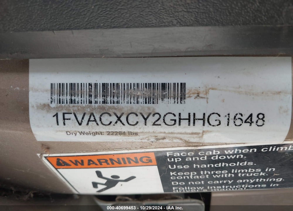 2017 DYNAMAK M2 VIN: 1FVACXCY2GHHG1648