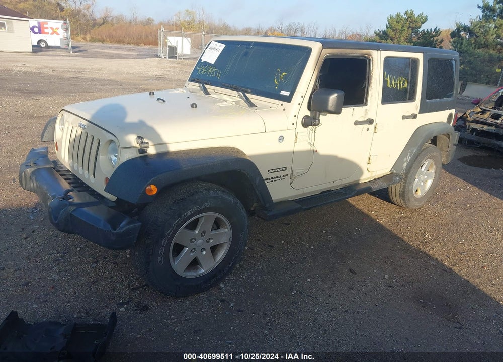 2012 JEEP WRANGLER UNLIMITED SPORT VIN: 1C4BJWDG2CL121731