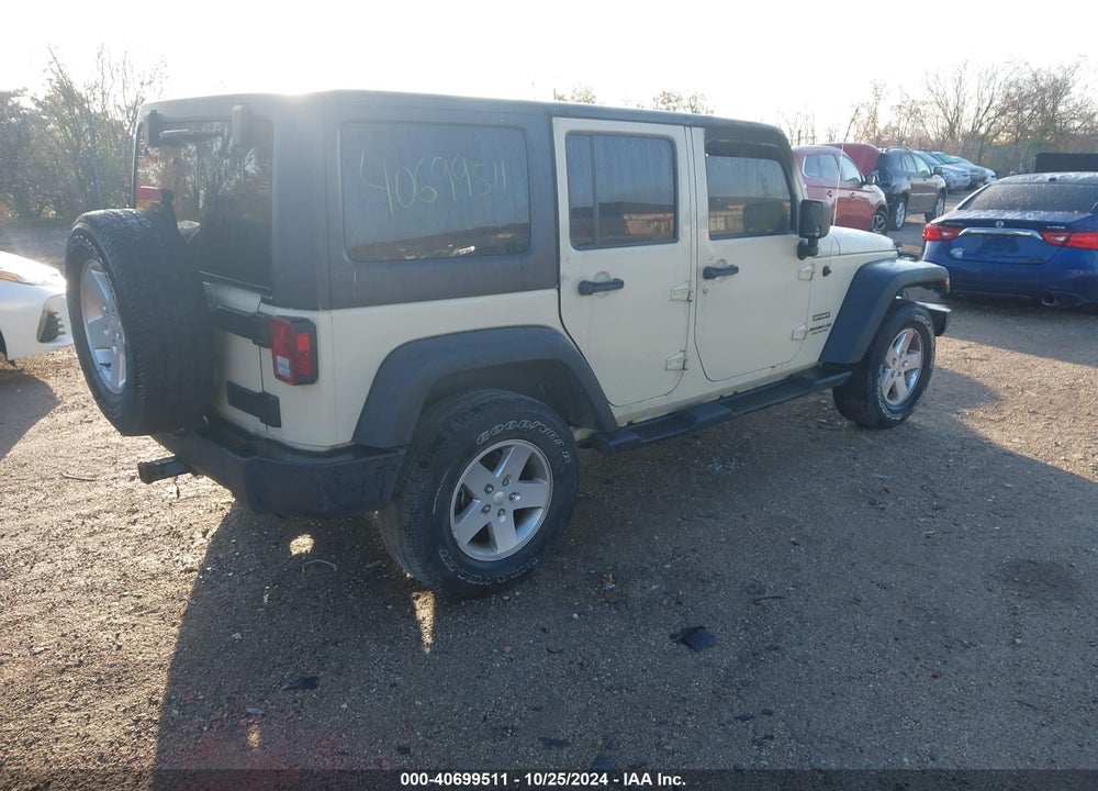 2012 JEEP WRANGLER UNLIMITED SPORT VIN: 1C4BJWDG2CL121731