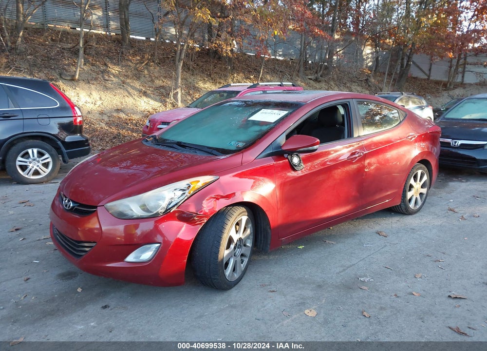 2012 HYUNDAI ELANTRA LIMITED (ULSAN PLANT) VIN: KMHDH4AE8CU501612