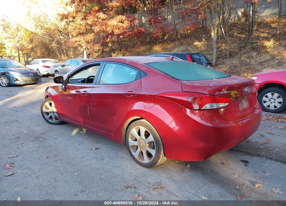 2012 HYUNDAI ELANTRA LIMITED (ULSAN PLANT) VIN: KMHDH4AE8CU501612