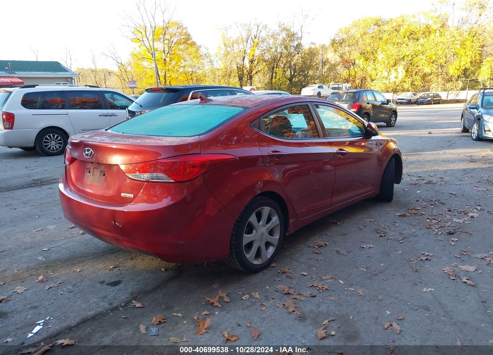 2012 HYUNDAI ELANTRA LIMITED (ULSAN PLANT) VIN: KMHDH4AE8CU501612