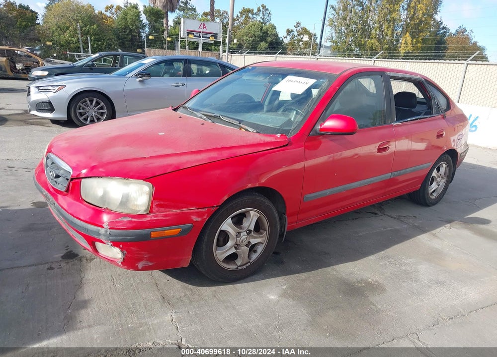 2002 HYUNDAI ELANTRA GT VIN: KMHDN55DX2U064520