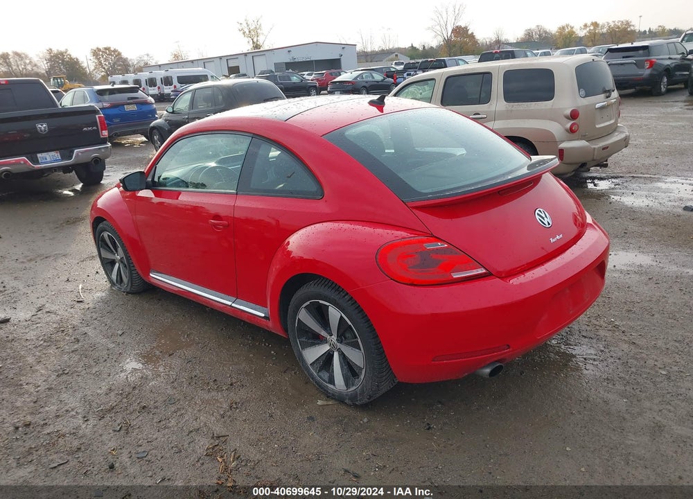 2012 VOLKSWAGEN BEETLE 2.0T TURBO VIN: 3VWV67ATXCM658493