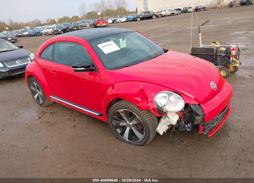 2012 VOLKSWAGEN BEETLE 2.0T TURBO VIN: 3VWV67ATXCM658493