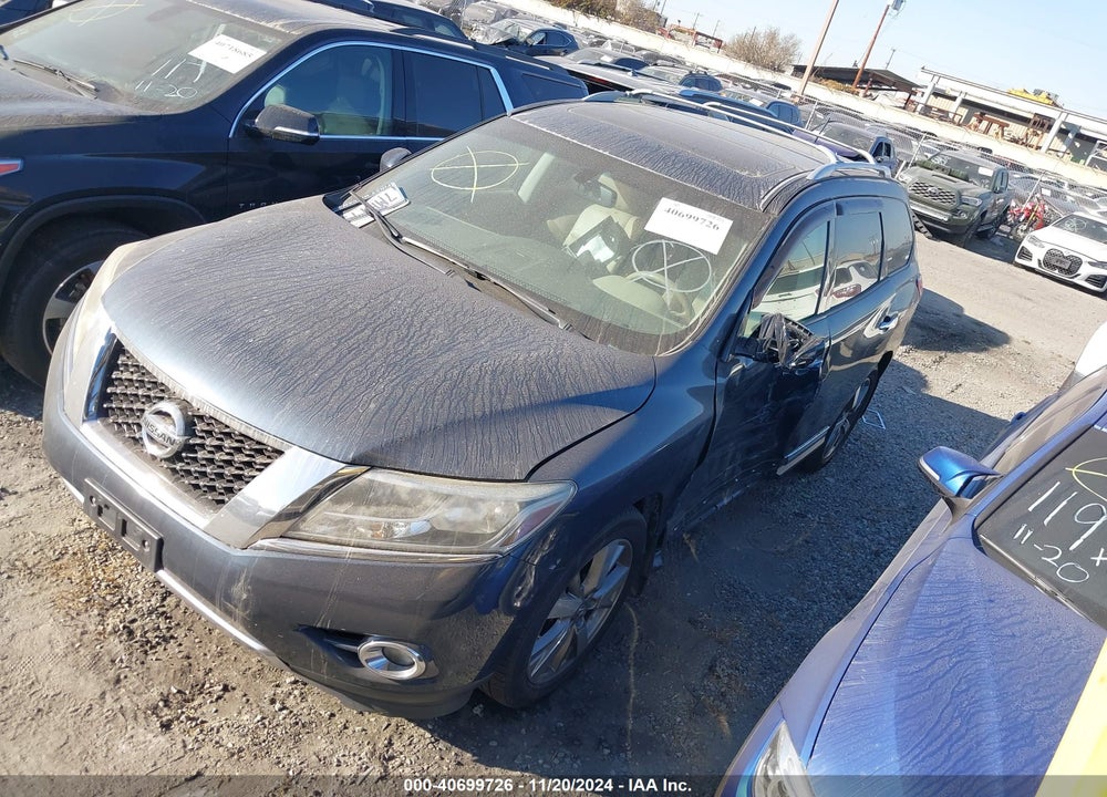 2015 NISSAN PATHFINDER PLATINUM VIN: 5N1AR2MN0FC664829