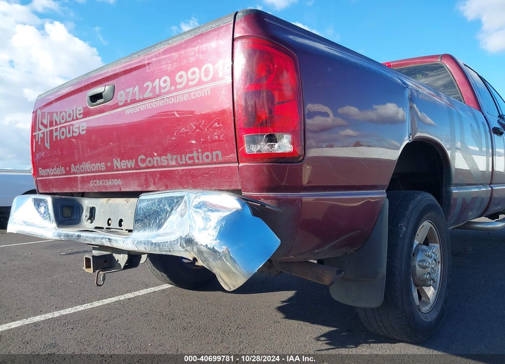 2003 DODGE RAM 2500 SLT/LARAMIE/ST VIN: 1D7KU28DX3J640088
