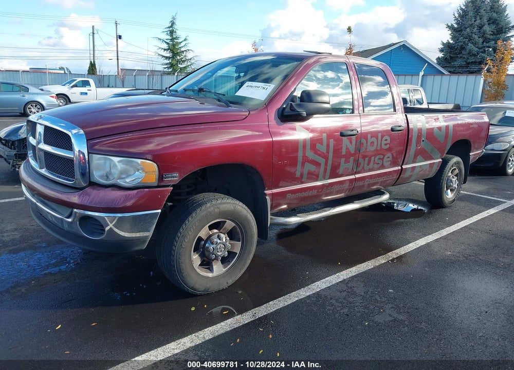 2003 DODGE RAM 2500 SLT/LARAMIE/ST VIN: 1D7KU28DX3J640088