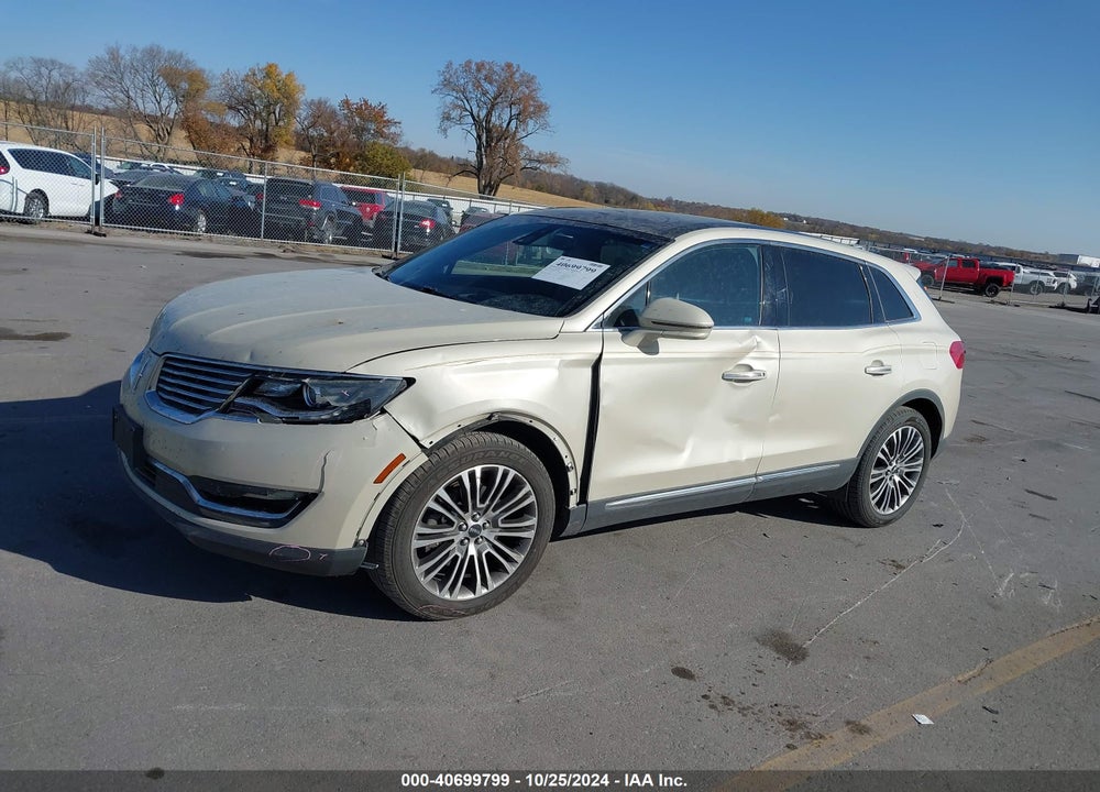 2016 LINCOLN MKX RESERVE VIN: 2LMPJ8LR6GBL40265