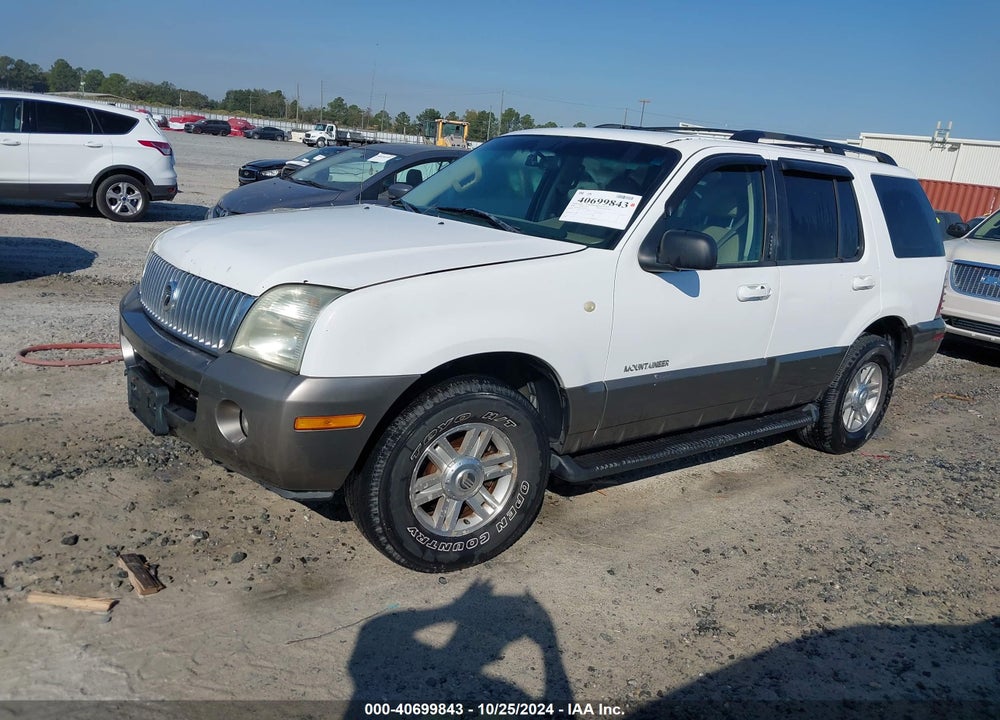 2002 MERCURY MOUNTAINEER VIN: 4M2ZU66W52UJ37967