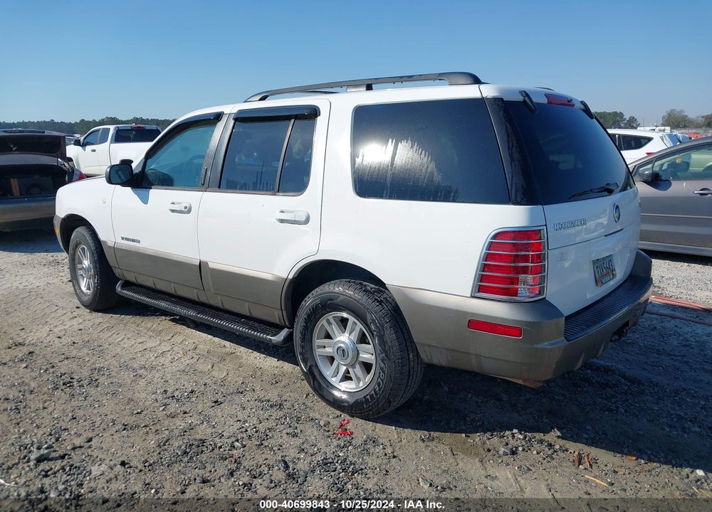 2002 MERCURY MOUNTAINEER VIN: 4M2ZU66W52UJ37967