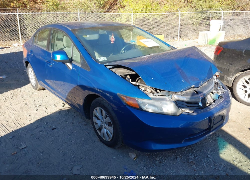 2012 HONDA CIVIC SDN LX VIN: 2HGFB2F52CH529194