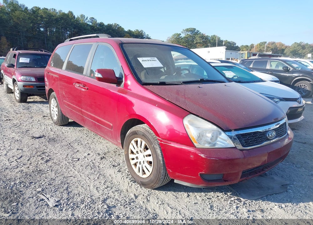 2011 KIA SEDONA LX VIN: KNDMG4C74B6379727