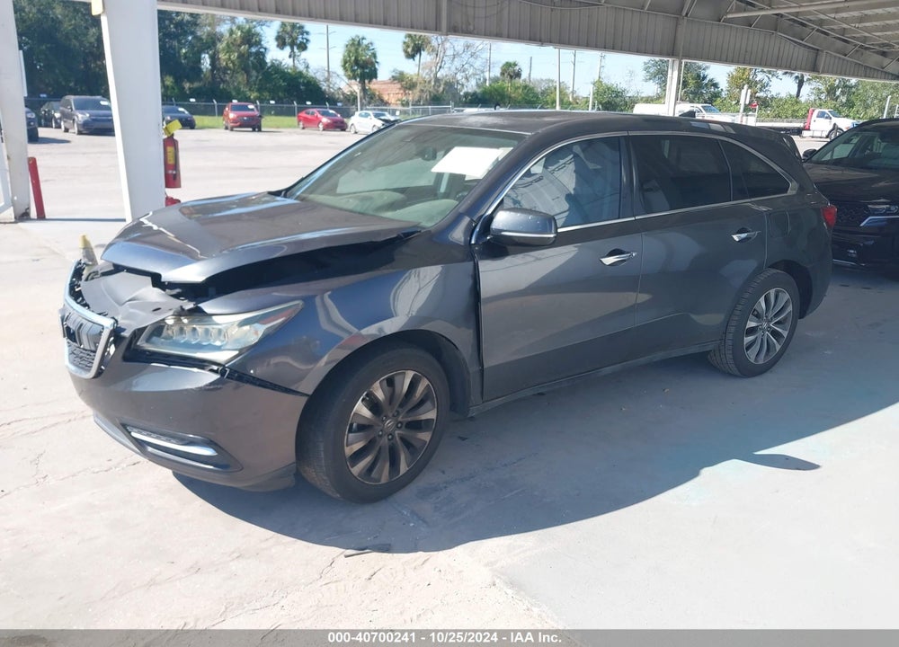 2015 ACURA MDX TECHNOLOGY PACKAGE VIN: 5FRYD3H40FB005708