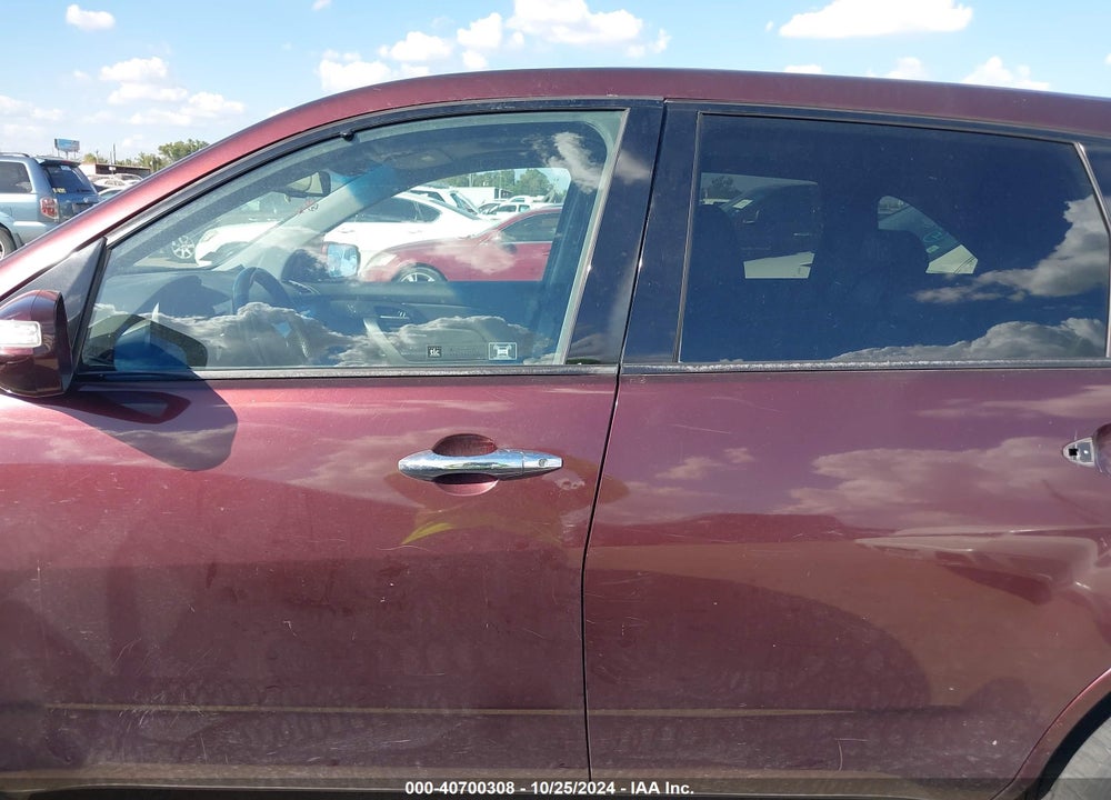 2009 ACURA MDX VIN: 2HNYD28289H515100