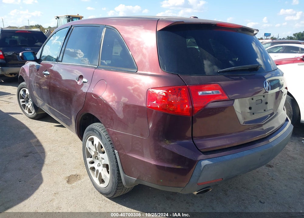 2009 ACURA MDX VIN: 2HNYD28289H515100