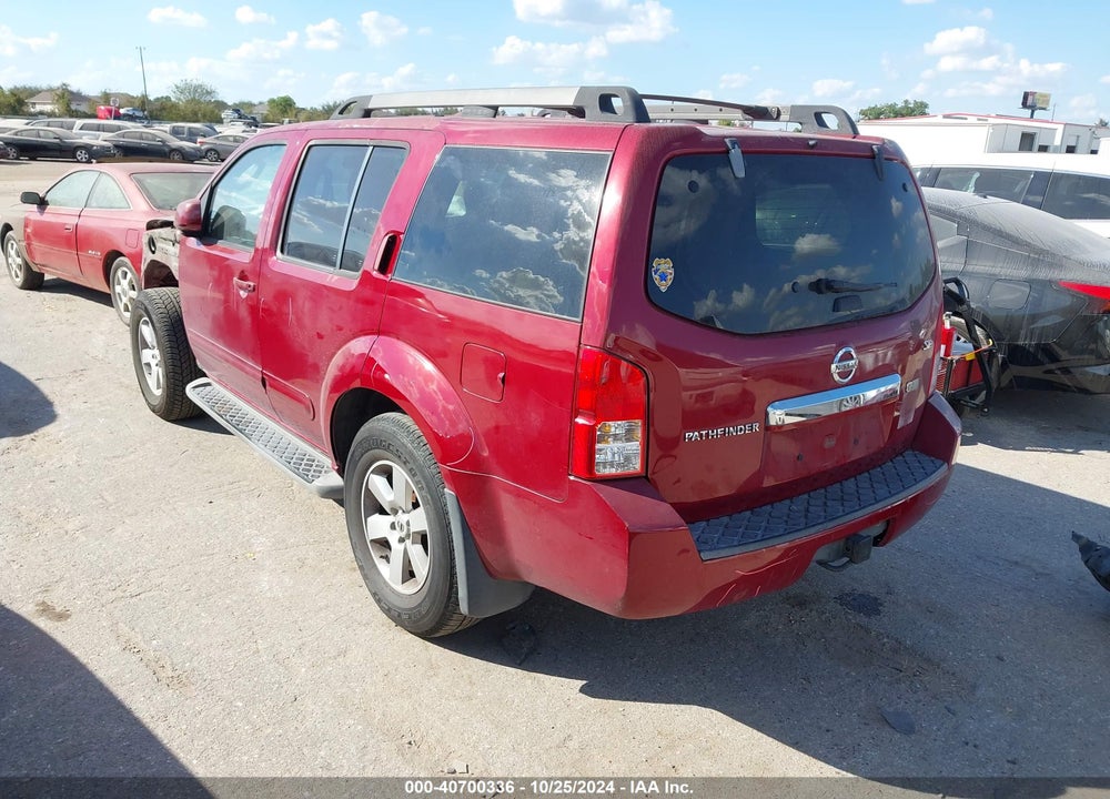 2008 NISSAN PATHFINDER SE VIN: 5N1AR18U28C666130