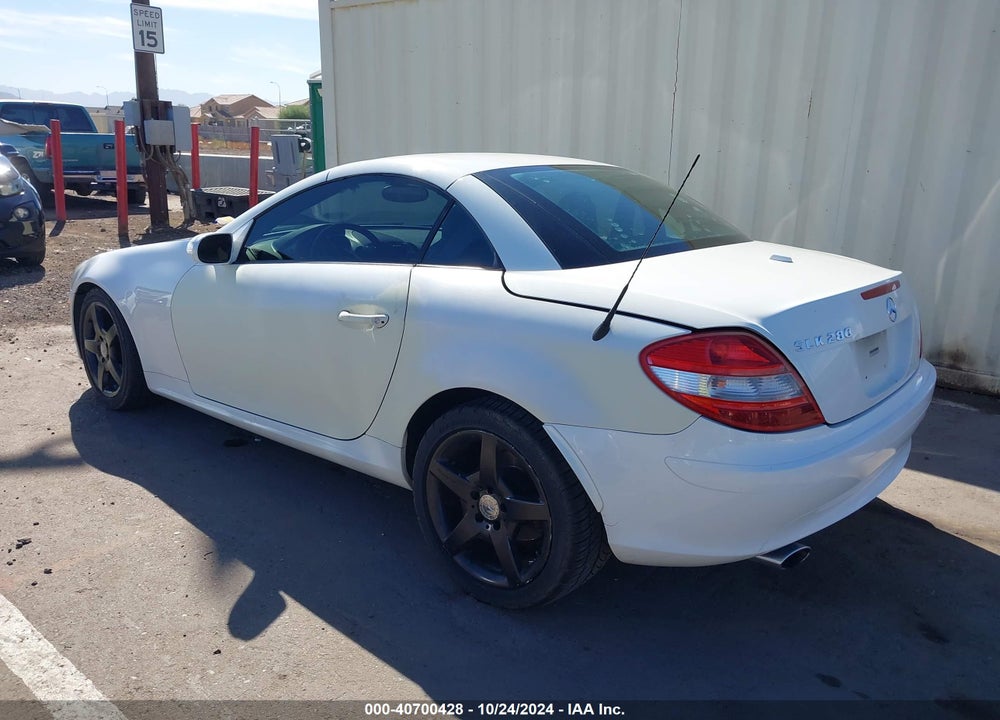 2007 MERCEDES-BENZ SLK 280 VIN: WDBWK54F57F155455