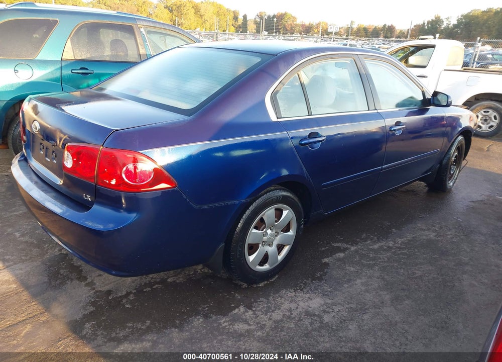 2008 KIA OPTIMA LX VIN: KNAGE123485243948