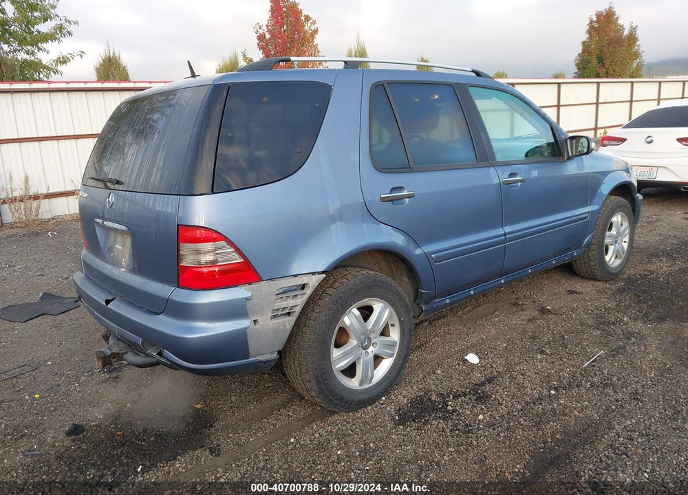 2005 MERCEDES-BENZ ML 350 4MATIC VIN: 4JGAB57E55A549803