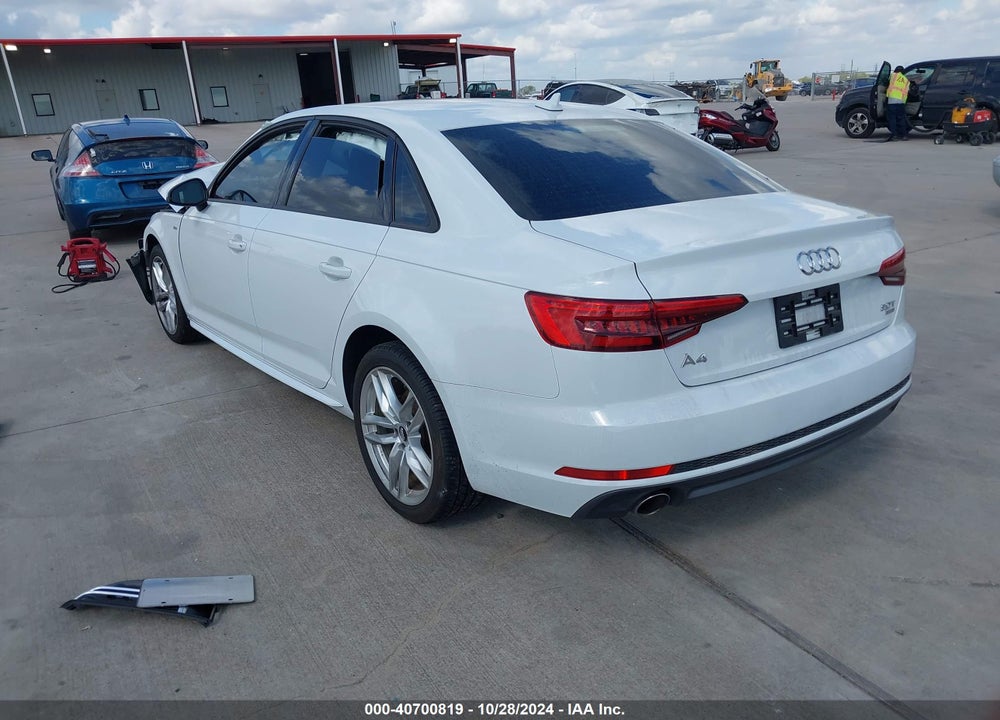 2017 AUDI A4 2.0T SEASON OF  ULTRA PREMIUM VIN: WAUKMAF42HN043831