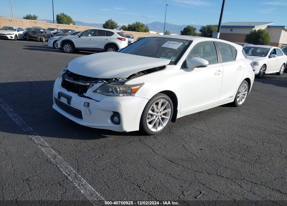 2013 LEXUS CT 200H VIN: JTHKD5BH2D2150746