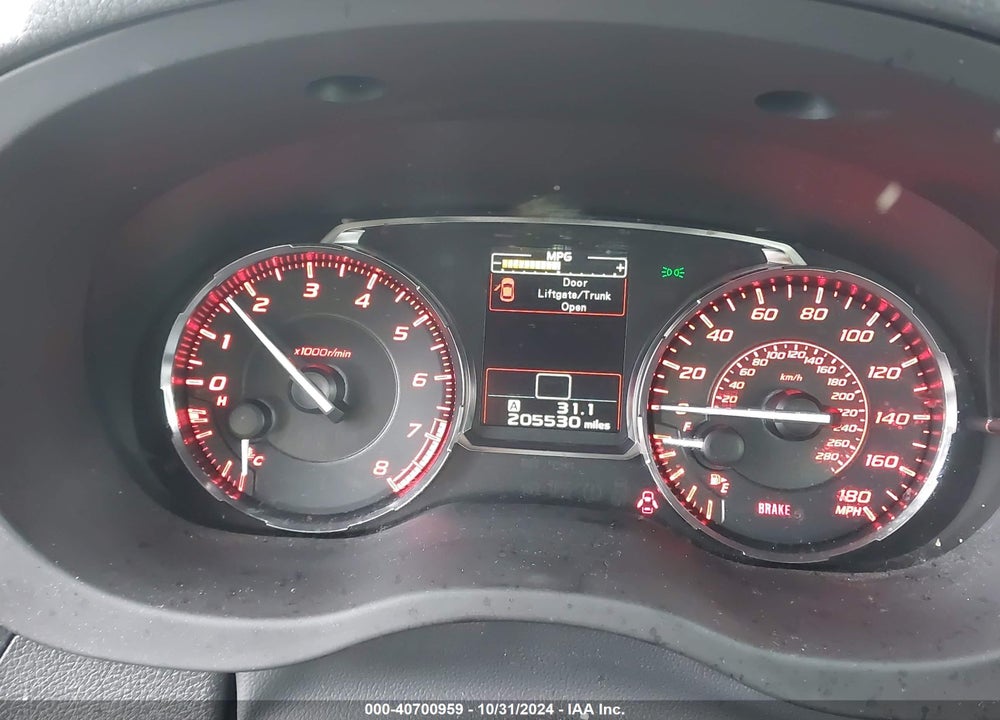 2016 SUBARU WRX VIN: JF1VA1B63G9829523