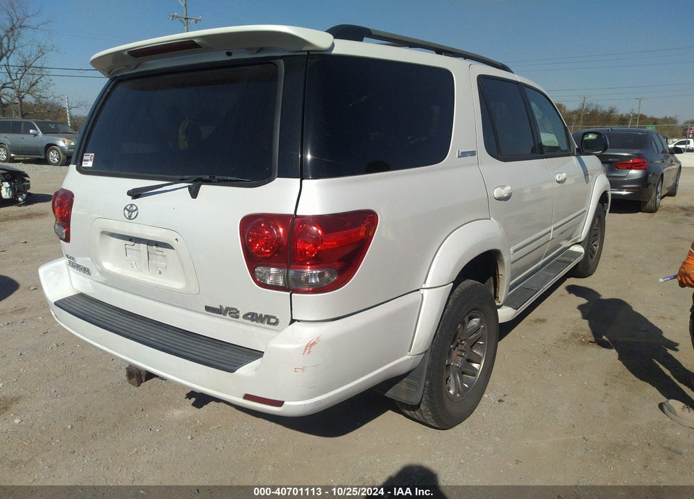 2007 TOYOTA SEQUOIA LIMITED V8 VIN: 5TDBT48A27S282511
