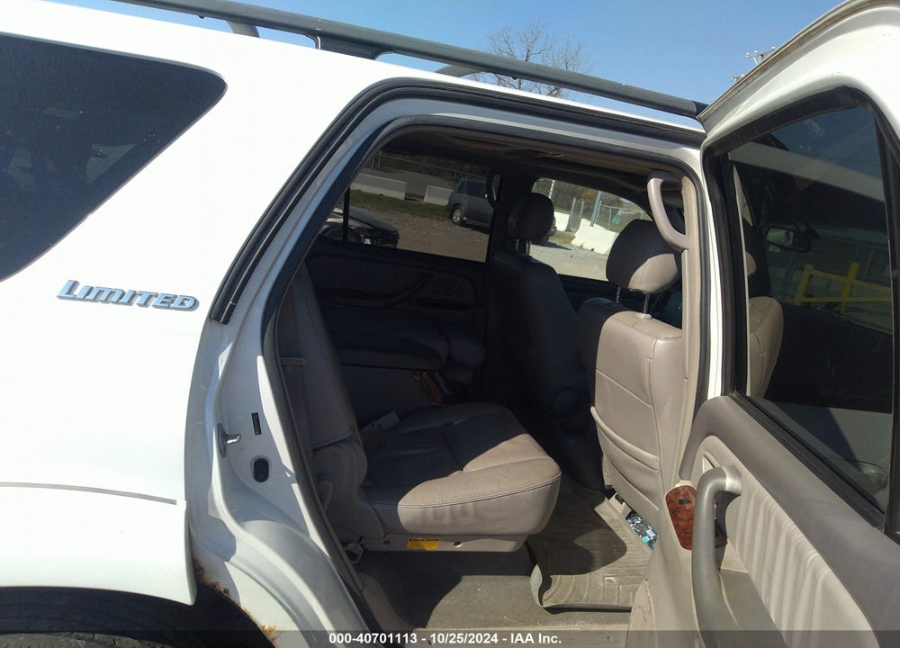2007 TOYOTA SEQUOIA LIMITED V8 VIN: 5TDBT48A27S282511