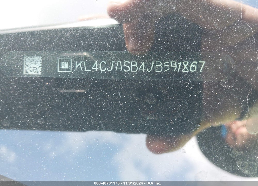 2018 BUICK ENCORE PREFERRED VIN: KL4CJASB4JB591867