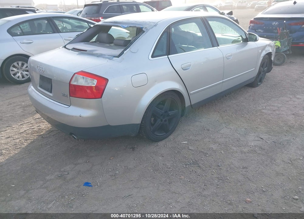 2002 AUDI A4 3.0 VIN: WAULT68E82A176439