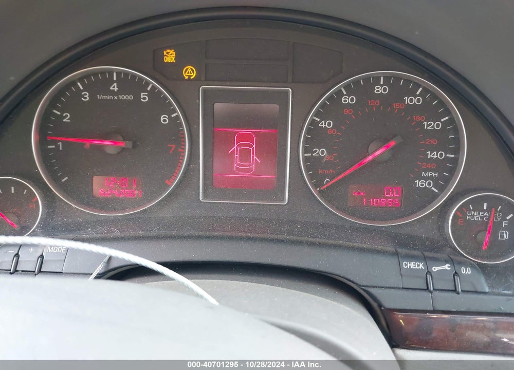 2002 AUDI A4 3.0 VIN: WAULT68E82A176439