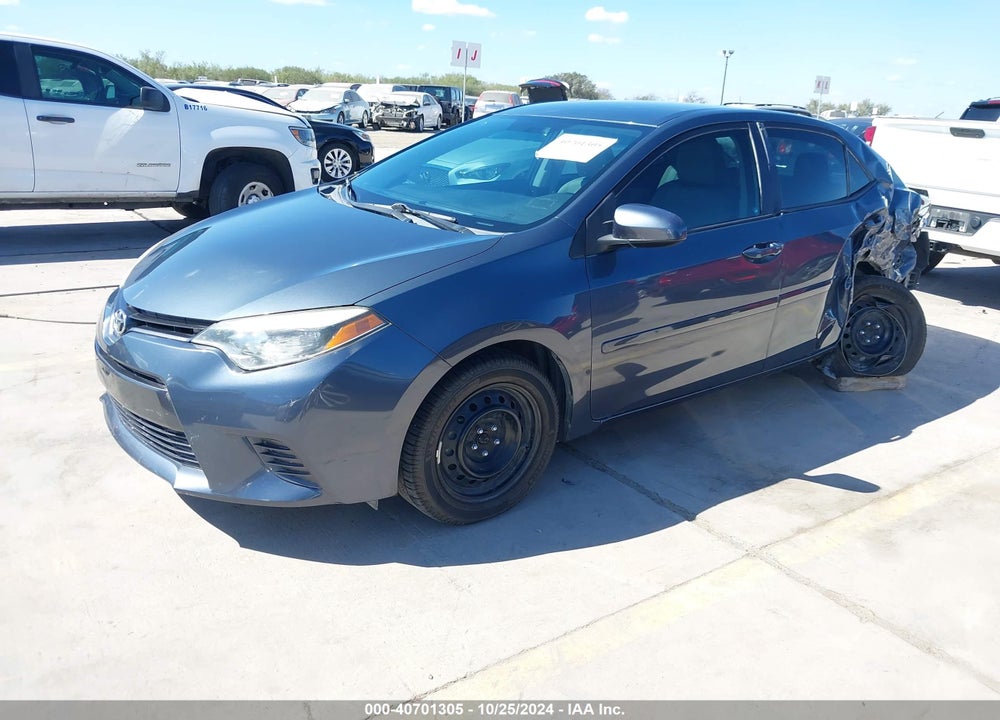 2016 TOYOTA COROLLA LE VIN: 5YFBURHE3GP438089