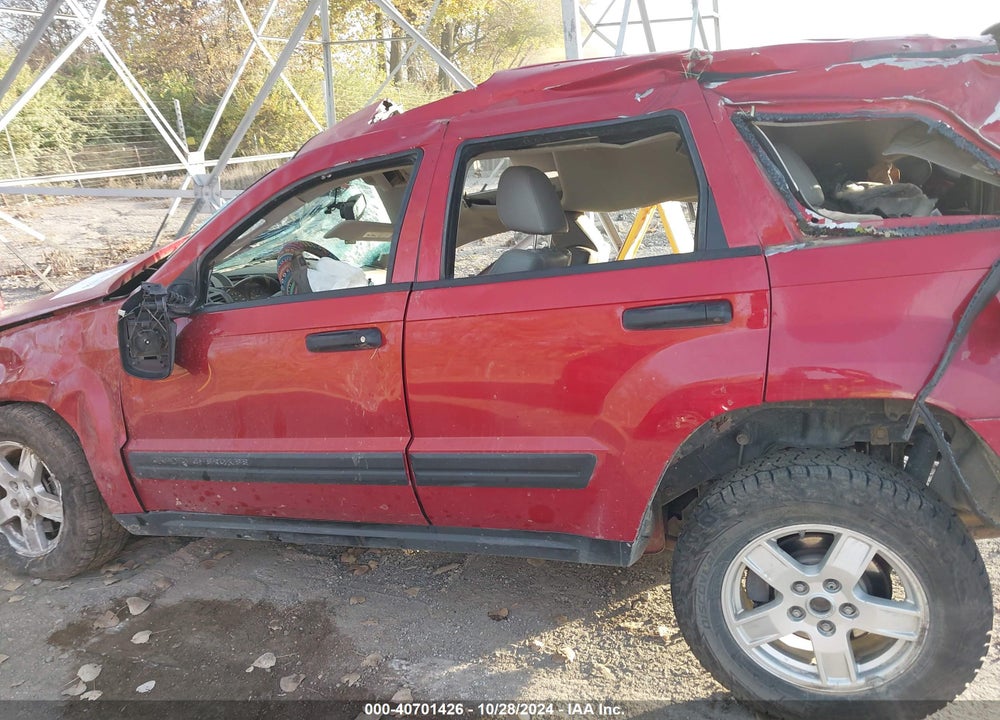 2005 JEEP GRAND CHEROKEE LAREDO VIN: 1J4GR48K85C508203